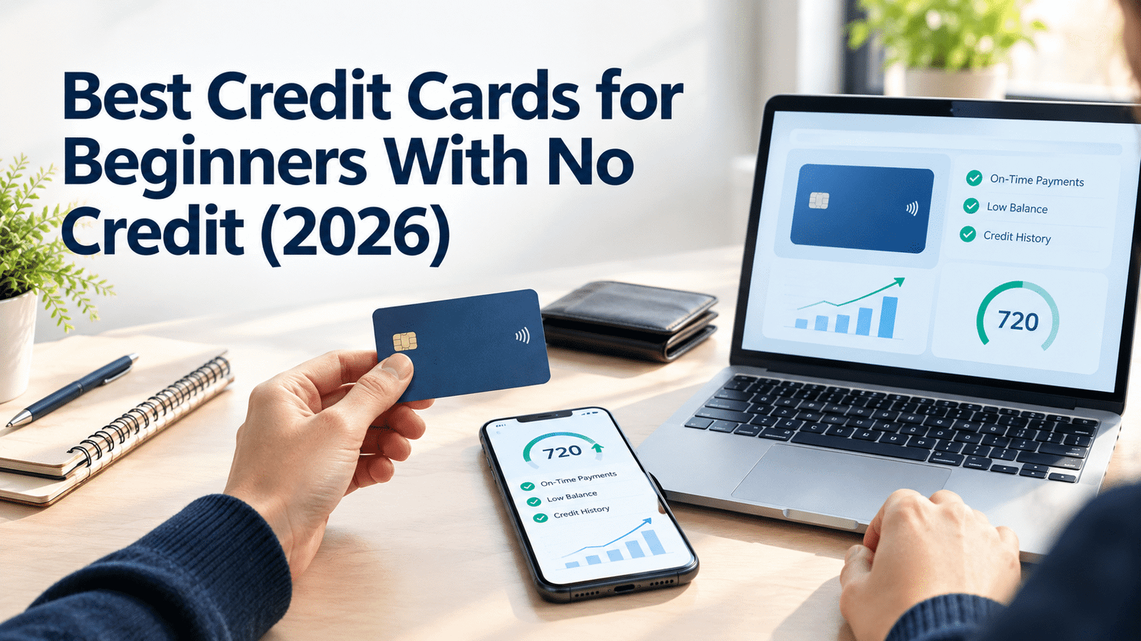 Best beginner credit cards for people with no credit history in 2026
